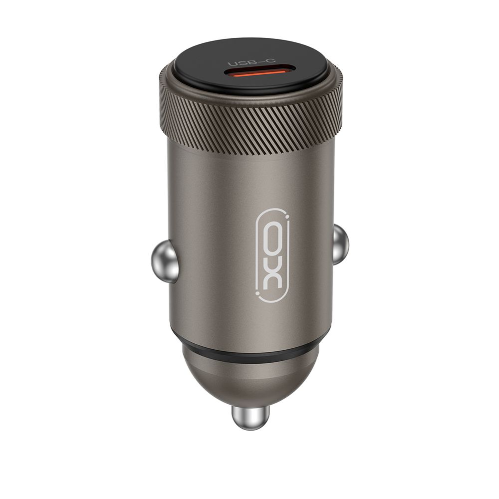 Încărcător auto XO CC70 mini Metal Single PD30W, negru