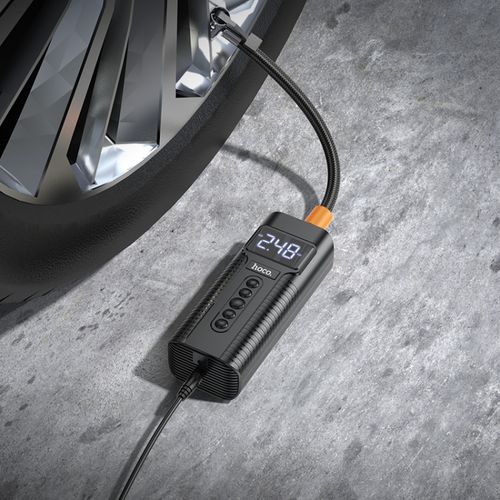 Pompă de aer inteligentă auto Hoco PH55 Roys neagră