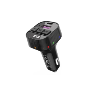 Încărcător auto inteligent XO BCC17 Bluetooth MP3 A+C cu porturi duble PD30W, negru