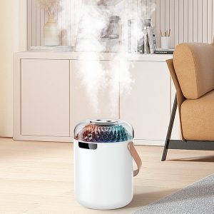 Umidificator cu jet dublu și lumină ambientală orbitoare XO HF13, 400mAh