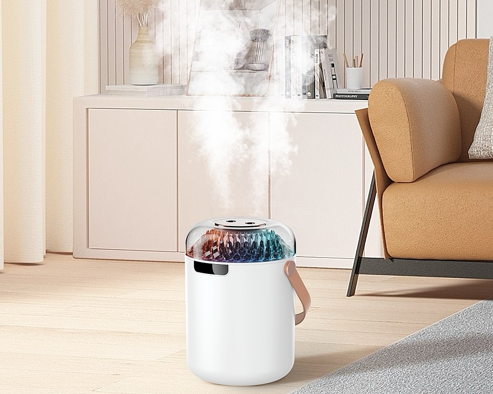 Umidificator cu jet dublu și lumină ambientală orbitoare XO HF13, 400mAh