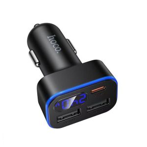 Încărcător auto Hoco Z63A Barry 42W (1C2A) cu afișaj digital, negru