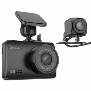 Recorder de condus Hoco DV3 cu afișaj (cu două canale) negru