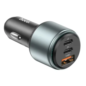 Încărcător auto Hoco NZ9 Galloper 95W cu trei porturi (2C1A) negru