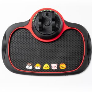 Covoraș antiderapant pentru telefon mobil XO C167 + suport auto + placă de parcare negru+roșu