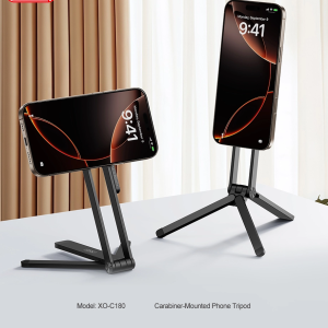 Trepied portabil XO C180 cu suport magnetic pentru fotografiere asistată, negru