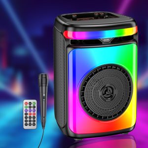 Boxă wireless KAKUSIGA KK-8102 YUBO cu lumină colorată