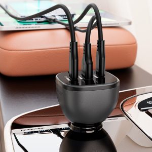 Încărcător auto ACEFAST B14 165W (2*USB-C+USB-A) cu 3 porturi, negru