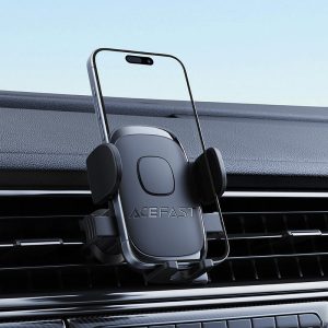 Suport auto cu o singură cheie AceFast D56 pentru gura de aerisire, negru