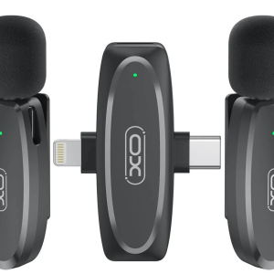 Microfon wireless XO MKF10 Type-C+Lightning 2 în 1 cu latență redusă