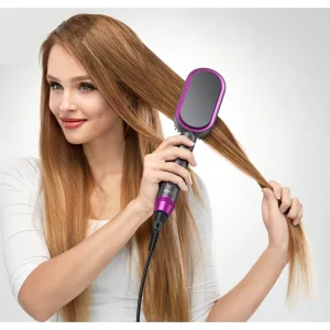 Pieptene electric de îndreptat părul Hoco HP44 cu afișaj digital (UE)