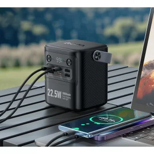 Acumulator extern Hoco J152 Tough 22.5W + PD20W + lumină (80000mAh)