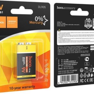 Hoco DLR05 9V 6LR61 battery(1PCS)