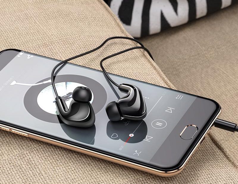 Hoco M77 Original series earphones display set(20PCS) Black