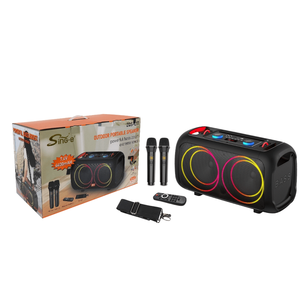 Sing-e ZQS-L17 RGB Party Dual Speaker 6,5 inch 40W Black