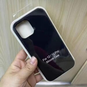 Silicone Case With Microfiber IP 15 PM — White