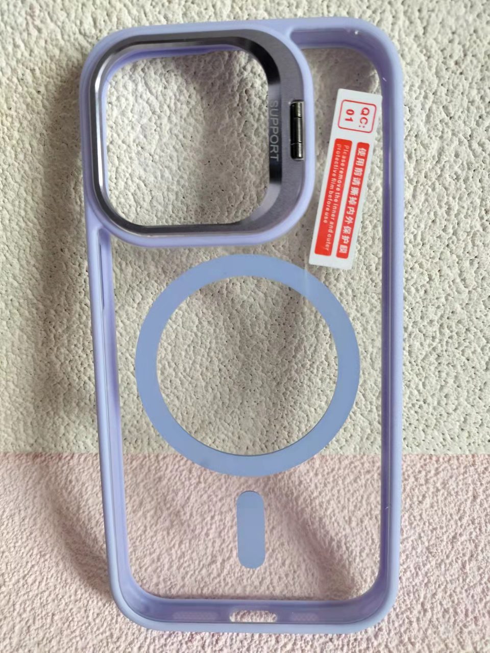 Holder Magsafe Case iP 13 Pro Max Pink Sand - imagine 2