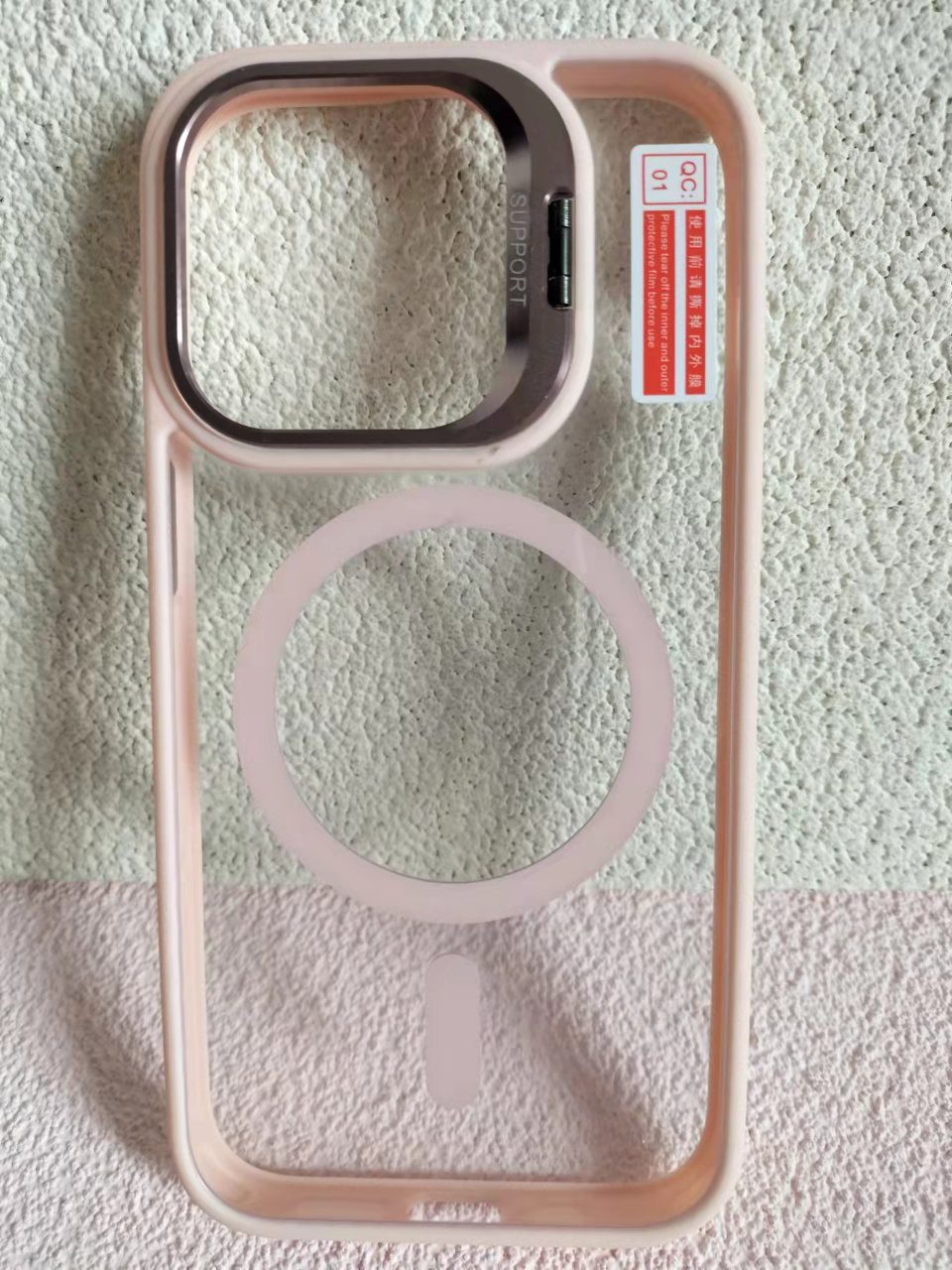 Holder Magsafe Case iP 15 Pro Pink Sand