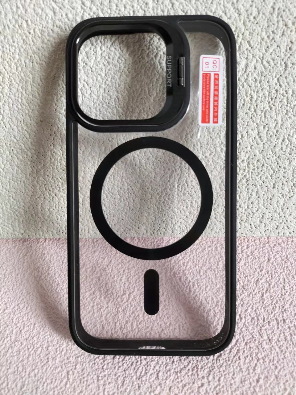 Holder Magsafe Case IP 16 PRO Pink Sand - imagine 3