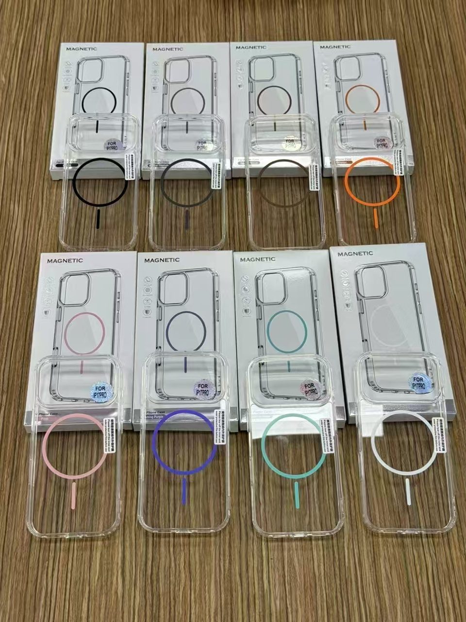 Сlear acrylic magsafe case IP 17 AIR PINK
