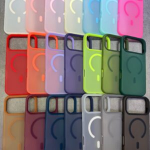 Colorful liquid silicone case iPhone 17 Pro Max ORANGE