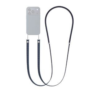 Lanyard crossbody adjustable neck hanging magnetic cloth rope Navy Blue