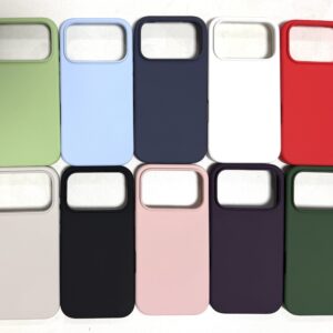 Silicone Case With Microfiber IP 17 PM Purple