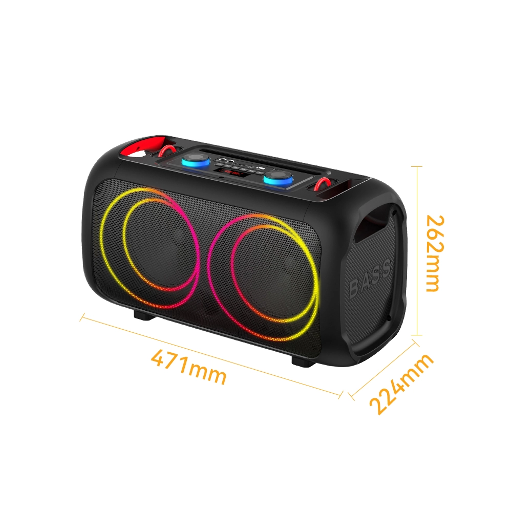 Sing-e ZQS-L17 RGB Party Dual Speaker 6,5 inch 40W Black - imagine 2