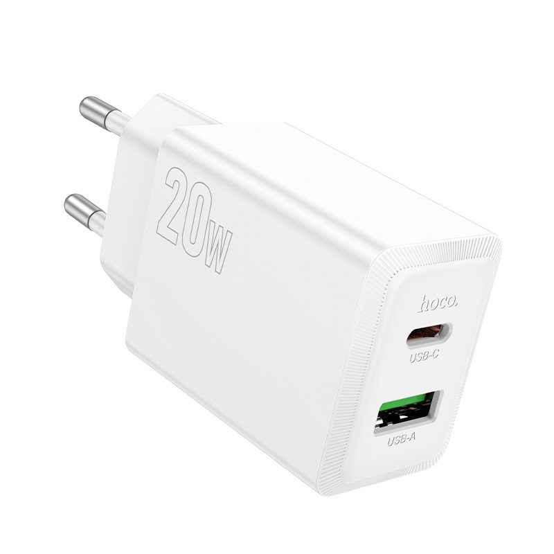 Hoco N69 Nuevo PD20W+QC3.0 charger(EU) white