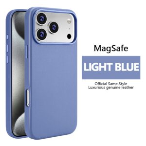 Leather Magnetic Case Without IC Notification IP 17 PM Violet