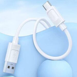 Hoco X122 Benefit silicone charging data cable Type-C(packaged) white