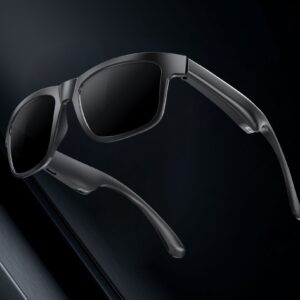 XO E14 Smart Audio Glasses with UV-protective lenses, (with a pair of silicone sound tubes)