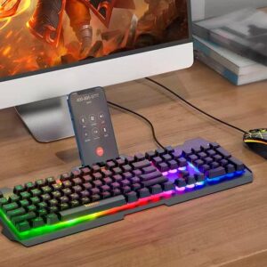 Hoco DI16 Gaming Illuminated keyboard and mouse set(Ukrainian and Russian version) black