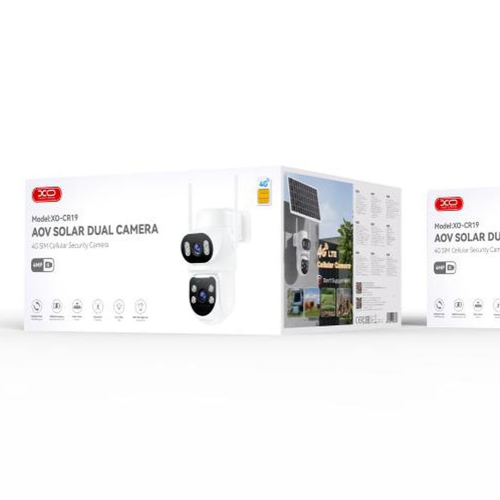 XO CR19 EU 4G AOV Solar-Powered Dual-Lens 4-Megapixel Outdoor Camera (no charger inside) - imagine 3