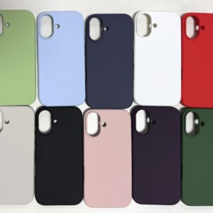 Silicone Case With Microfiber IP 17 Black