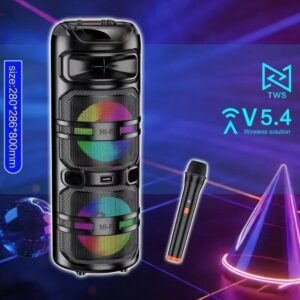 Kakusiga KK-8215 QUANSHENG dual 8-inch color wireless speakers Black