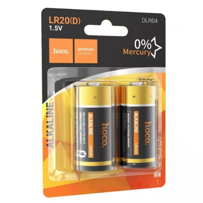 Hoco DLR04 LR20(D) battery(2PCS) - imagine 2