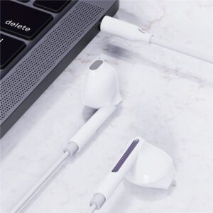 AceFast L14 3.5mm semi-in-ear wired earphones with mic,white