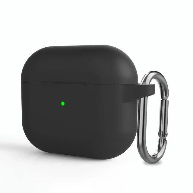XO K15 Apple Airpods 3 silicon case (with hanger) Black