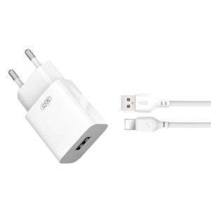 XO L99 EU 2.4A USB charger with Lighting cable White