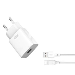 XO L99 EU 2.4A USB charger with TYPE-C cable White