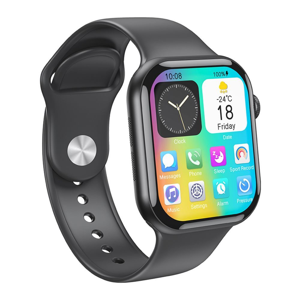 XO W10 Pro AMOLED Screen 10 Generation Wireless Charging Smart Sports Talking Watch 2.04 inch Silve - imagine 2