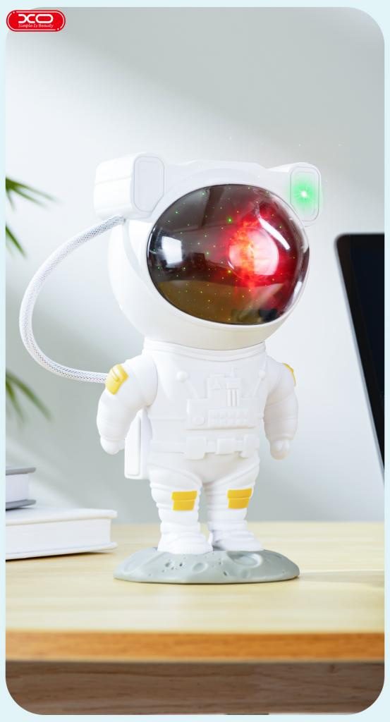 XO CF1 Astronaut Star Projector Lamp White - imagine 2