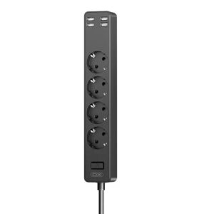 XO WL10 (EU) 4USB function socket 1.8 meters (4AC+4USB) BLack