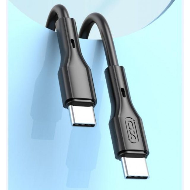 XO NBQ231B Rock Series Type-c to Type-c 60W Data Cable Black - imagine 3