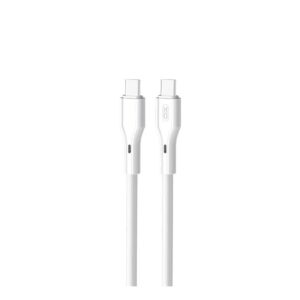 XO NBQ231B Rock Series Type-c to Type-c 60W Data Cable White