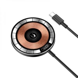 XO CX013 transparent design magnetic 15W wireless charger Brown