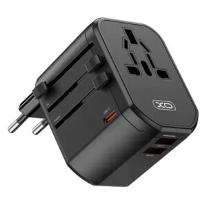 XO WL13 20W Universal Travel Charging 2USB+1USB-C Black