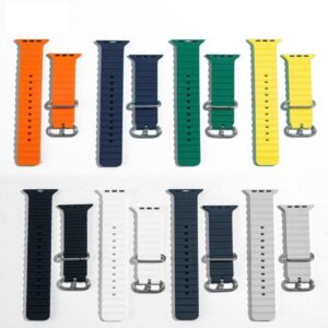 XO BT02B Marine Silicone Band Watch 42/44/45/49mm Universal Watch Band Yellow