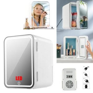 XO CZ015 Home and car dual use Thermoelectric containers with makeup mirror, 8-inch White（EU）
